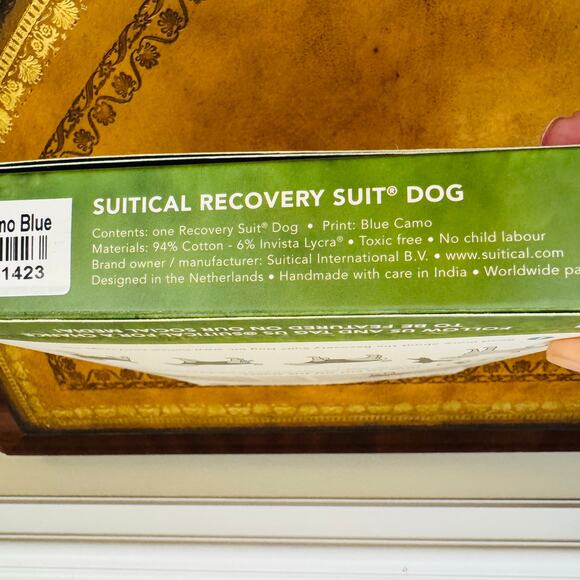 Suitical Recovery Suit for Dogs Blue Camo Cotton Stress Reducing XX-Large NEW - Picture 8 of 11